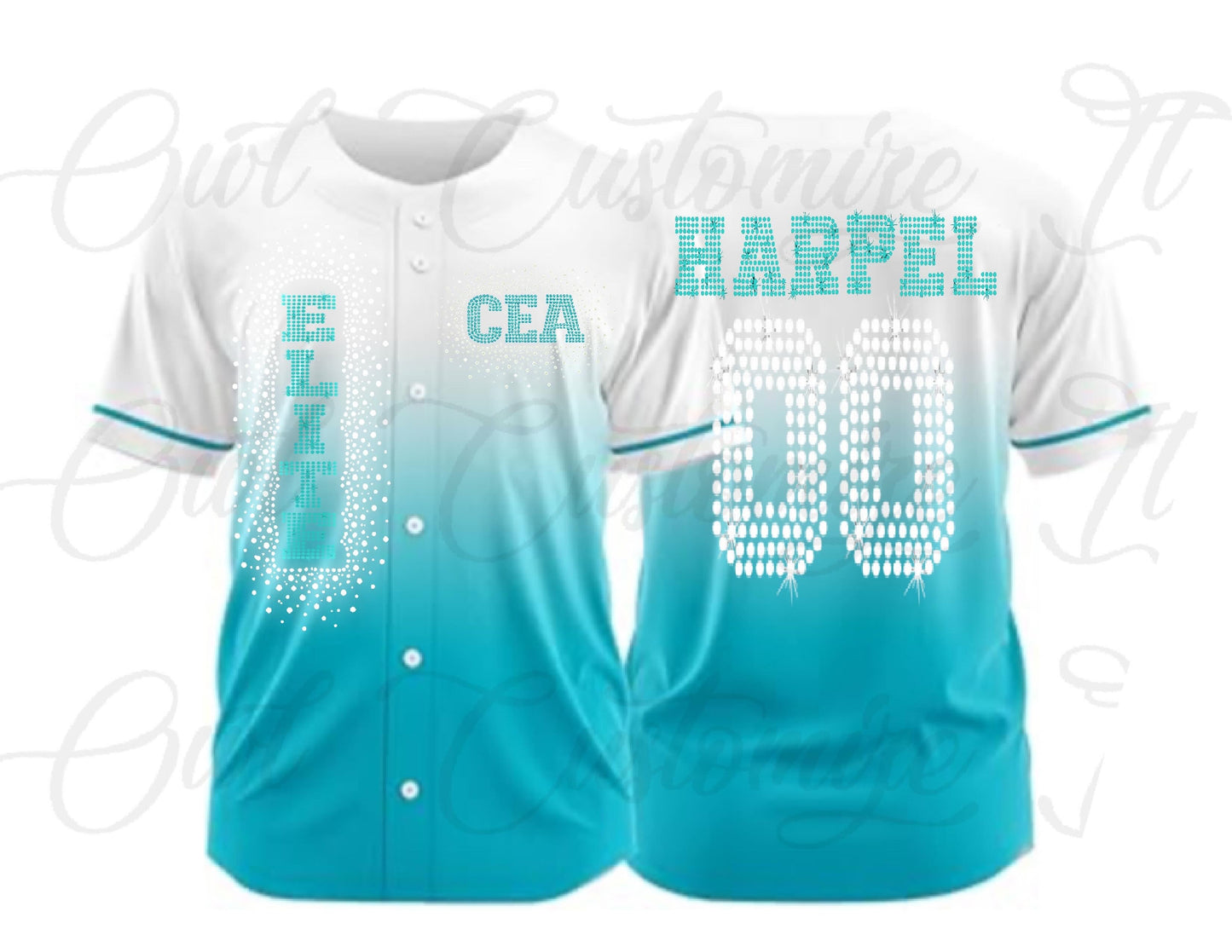 Crown Elite Full Rhinestones Cheer Jerseys