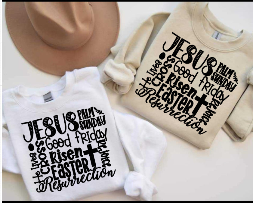 Jesus Palm Sunday Sweatshirt
