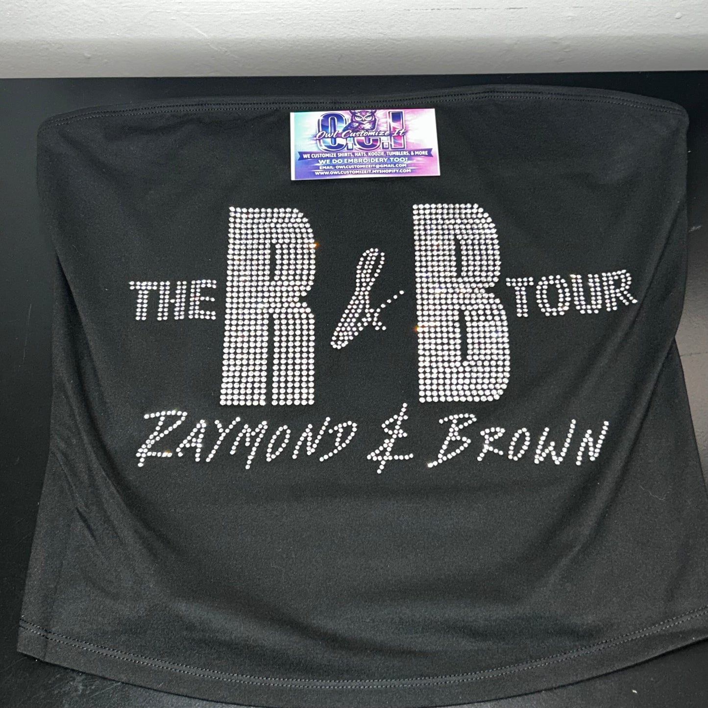 Rhinestone The R&B Tour Strapless Tube Top