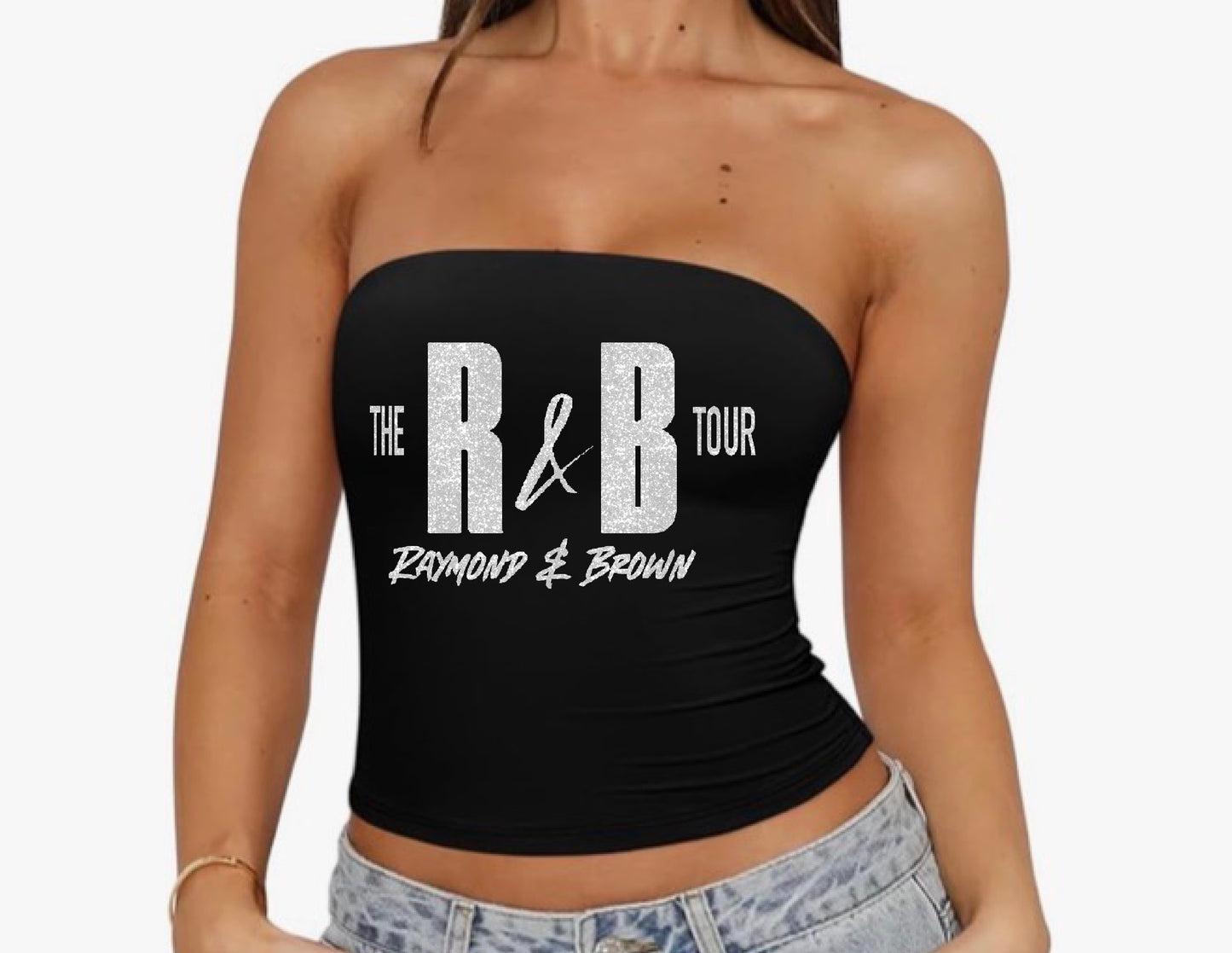 RnB Tour Strapless Tube Top glitter
