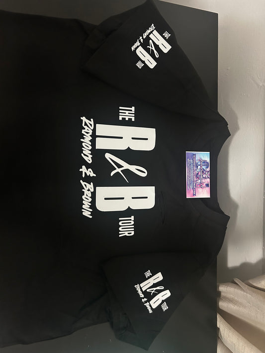 R&B Tour Shirt – Tour DATES on BACK Hip Hop Streetwear,  Crop Top, 90s Inspired Fan Merch