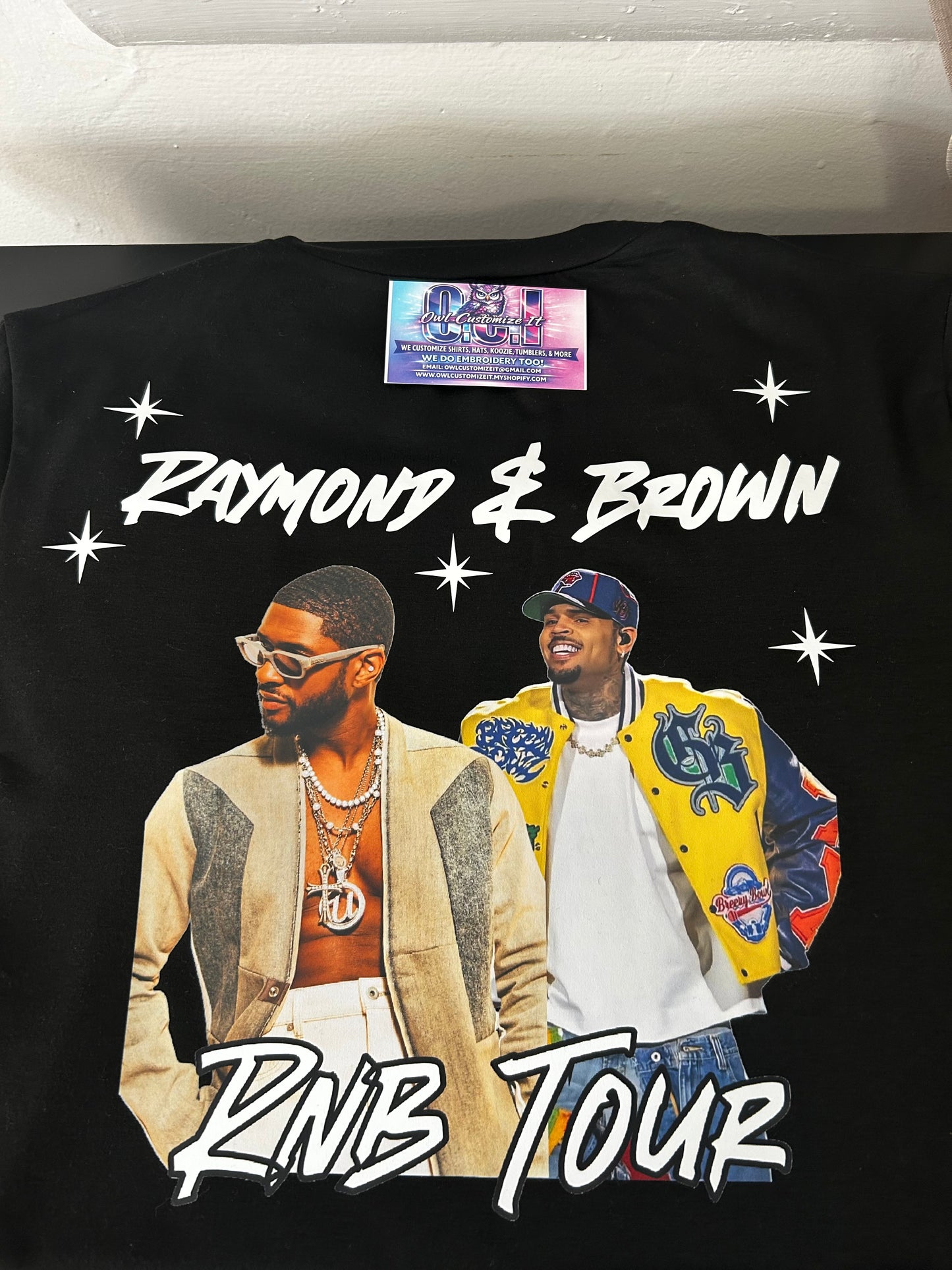 Crisscross chest & slits on both sides R&B Tour Shirt – Vintage Concert Graphic Tee, Hip Hop Streetwear, Bleached Crop Top, 90s Inspired Fan Merch