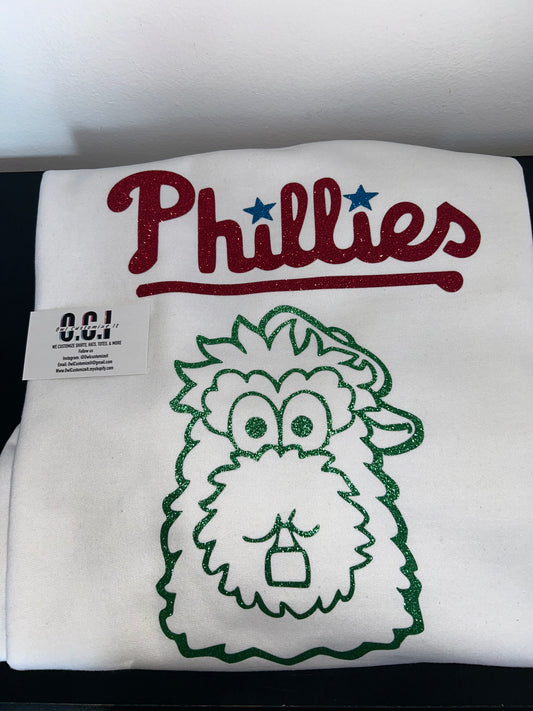 Philadelphia Baseball Glitter Shirt, Red Sparkle Philly Fan Tee, Philly Baseball Game Day Shirt, Philadelphia Sports Fan Shirt, Retro