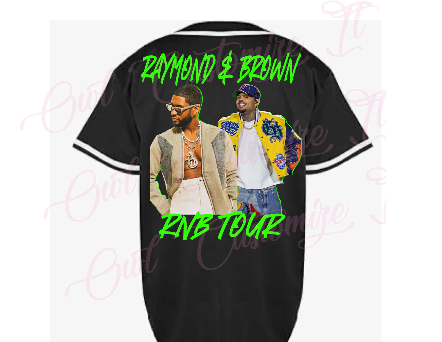 The R & B Tour Glow-In the Dark custom mens Jersey Raymond&Brown