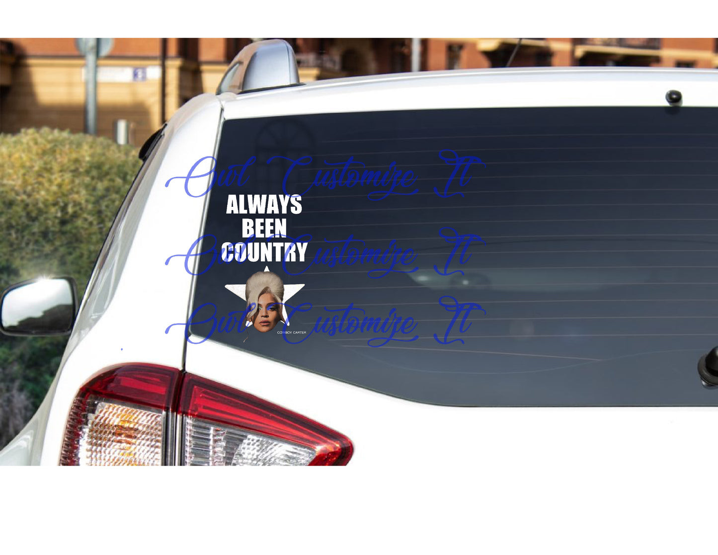 Beyoncé Cowboy Carter car decal