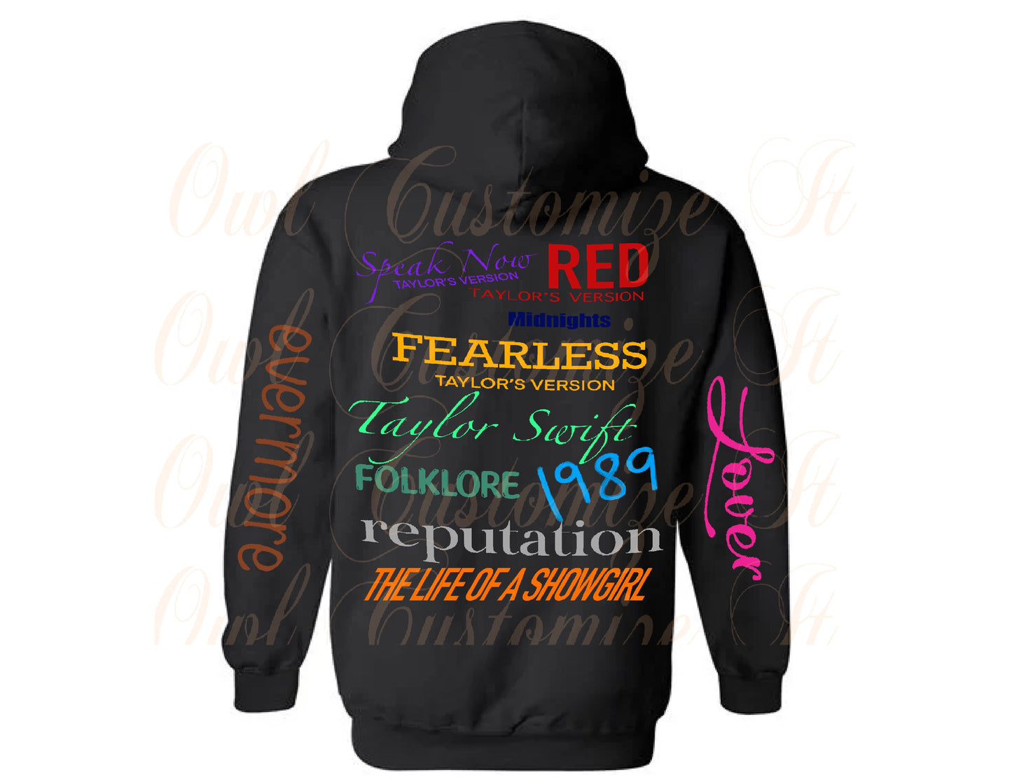 Taylor Swift Albums Hoodie