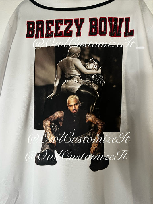 Custom Breezy Bowl Baseball Jersey