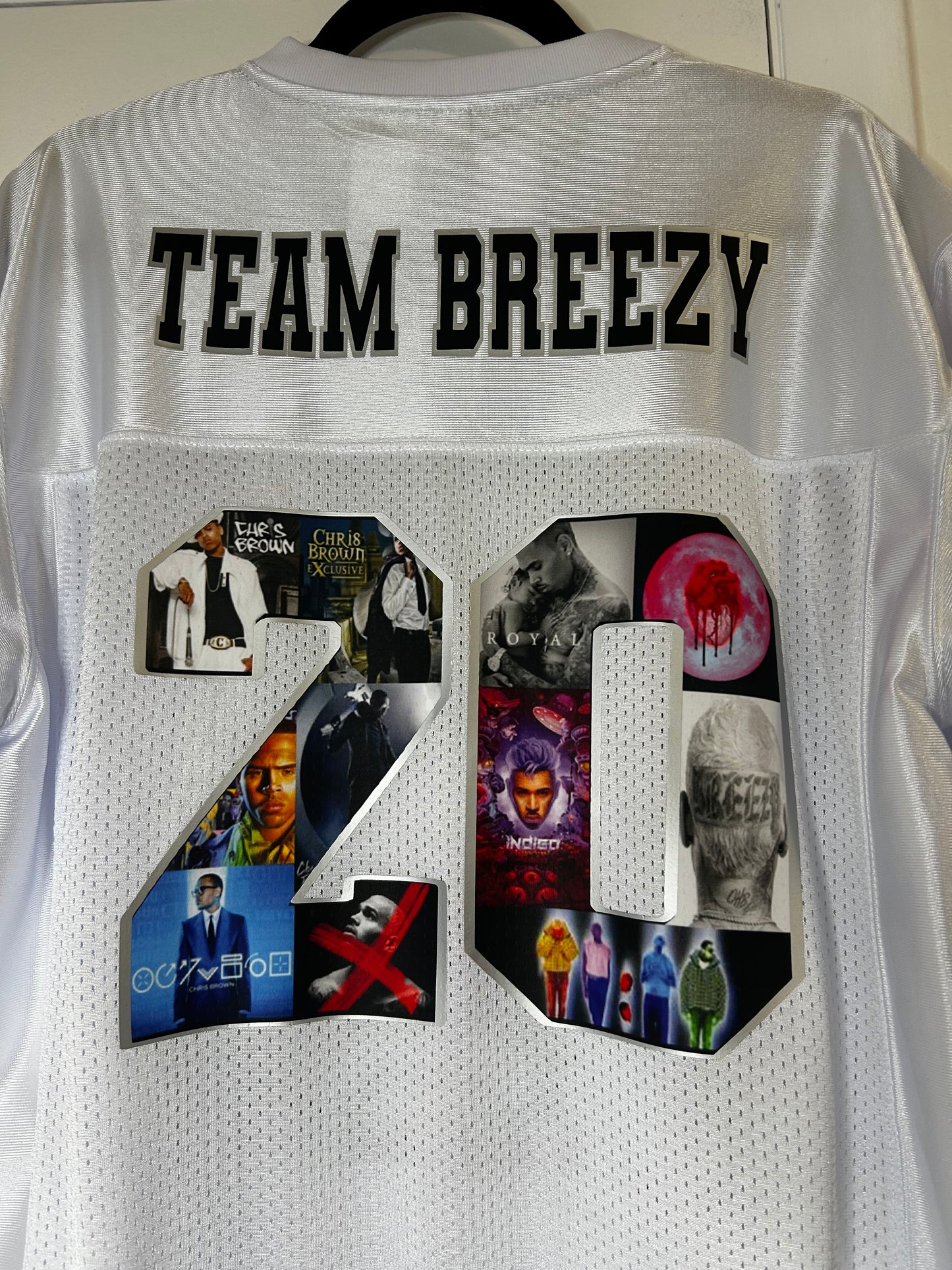 Custom Breezy Jersey Black & White Photo